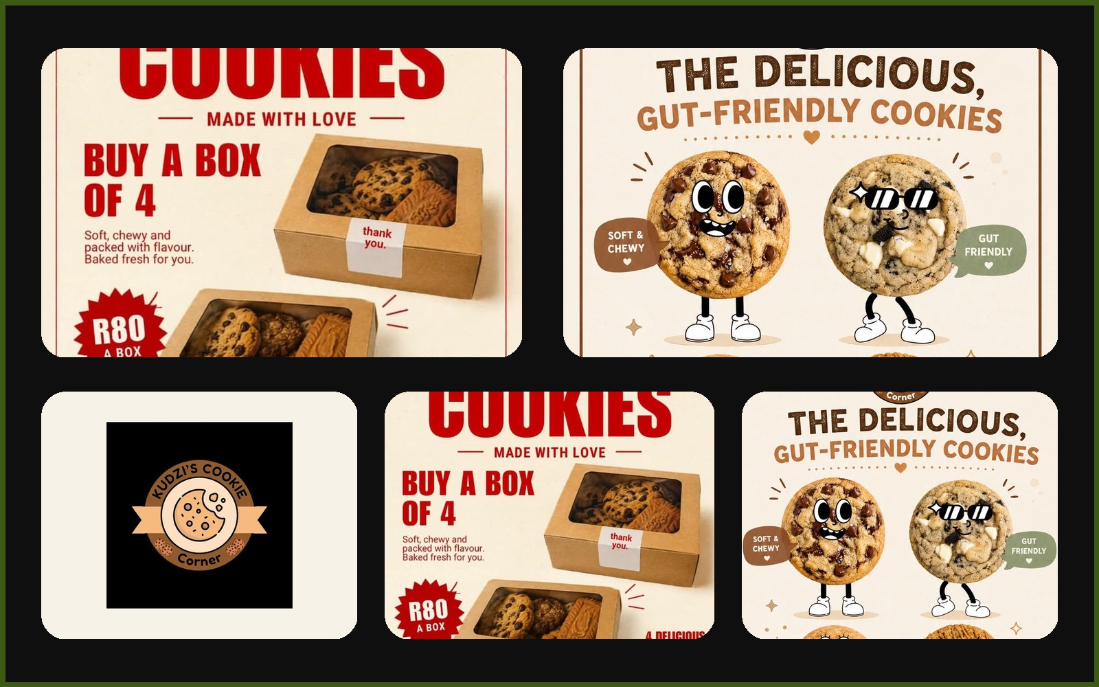 Kudzi's Cookie Corner Brand & Content Design cover