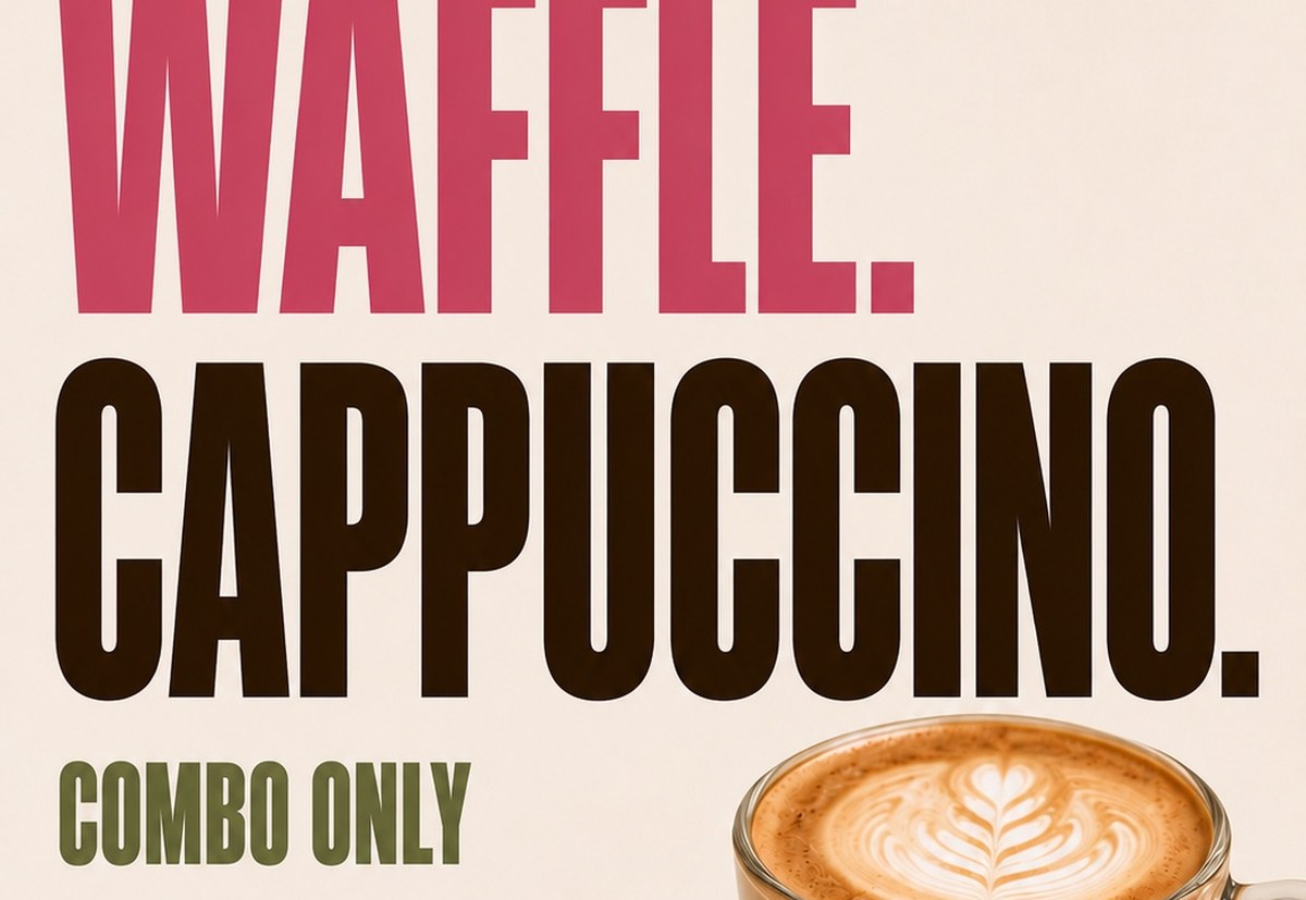Waffle Cappuccino Combo Poster